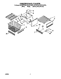 FREEZER SHELF Diagram and Parts List for KSSC36FJW00  KitchenAid Refrigerator