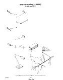 WIRING HARNESS Diagram and Parts List for DU8700XT4  Whirlpool Dishwasher