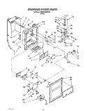 DISPENSER FRONT Diagram and Parts List for 3XARG484WP00  Whirlpool Refrigerator
