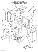 CHASSIS PARTS Diagram and Parts List for GS470LEKB0  Whirlpool Range