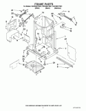 FRAME PARTS Diagram and Parts List for KUCS03CTSS1  KitchenAid Trash Compactor