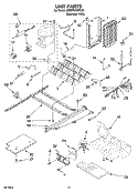 UNIT PARTS, OPTIONAL PARTS (NOT INCLUDED) Diagram and Parts List for 5ED2FHKXRL04  Whirlpool Refrigerator