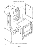 EXTERNAL OVEN Diagram and Parts List for SF3000ERW3  Whirlpool Range