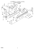 CONTROL PANEL Diagram and Parts List for 3CA2781XSW1  Whirlpool Washer