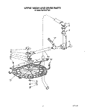 UPPER WASH AND RINSE Diagram and Parts List for KUDA220TWH1  KitchenAid Dishwasher