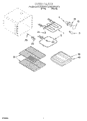 OVEN Diagram and Parts List for KERC500HBT0  KitchenAid Range