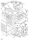 LINER Diagram and Parts List for KTRS19MJWH00  KitchenAid Refrigerator