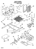 UNIT PARTS Diagram and Parts List for GD2SHKXKQ02  Whirlpool Refrigerator