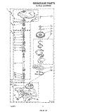 GEARCASE Diagram and Parts List for LA5380XSW0  Whirlpool Washer
