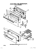 Part Location Diagram of 879183 Whirlpool Panel, Oven Door (White)