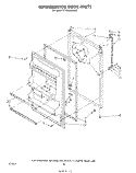REFRIGERATOR DOOR , LIT/OPTIONAL Diagram and Parts List for ET18NKXSW03  Whirlpool Refrigerator