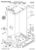 CABINET, LITERATURE Diagram and Parts List for KSSS48FJT00  KitchenAid Refrigerator