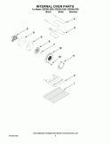 INTERNAL OVEN PARTS Diagram and Parts List for GGE390LXS00  Whirlpool Range