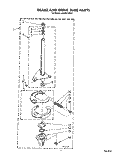 BRAKE AND DRIVE TUBE Diagram and Parts List for LA5381XXM1  Whirlpool Washer