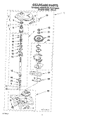 GEARCASE Diagram and Parts List for KAWS700JT3  KitchenAid Washer