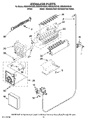 ICEMAKER PARTS, OPTIONAL PARTS (NOT INCLUDED) Diagram and Parts List for MSD2669KEY00  Whirlpool Refrigerator