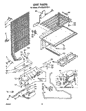 UNIT Diagram and Parts List for ET14MNXMWR1  Whirlpool Refrigerator