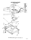 MACHINE BASE Diagram and Parts List for LA6040XTF1  Whirlpool Washer