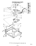 MACHINE BASE Diagram and Parts List for LA7800XSW1  Whirlpool Washer