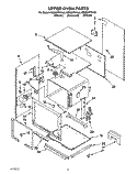 UPPER OVEN Diagram and Parts List for KEBS277YBL2  KitchenAid Wall Oven