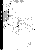 AIR FLOW Diagram and Parts List for 4YED27DQDW00  Whirlpool Refrigerator