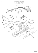 CONTROL Diagram and Parts List for 6GD27DFXFS01  Whirlpool Refrigerator
