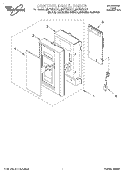 CONTROL PANEL Diagram and Parts List for MH7130XEQ1  Whirlpool Microwave