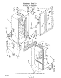 CABINET Diagram and Parts List for ED19MTXLWR0  Whirlpool Refrigerator
