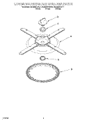 LOWER WASHARM AND STRAINER Diagram and Parts List for KUDM25SHBT1  KitchenAid Dishwasher