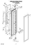 FREEZER DOOR PARTS Diagram and Parts List for KSSC36FMS03  KitchenAid Refrigerator