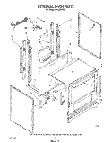 EXTERNAL OVEN Diagram and Parts List for SF3020ERW5  Whirlpool Range