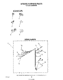 Part Location Diagram of 3349384 Whirlpool Wiring Harness & Pressure Switch Hose