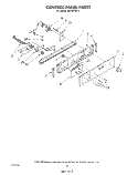 CONTROL PANEL Diagram and Parts List for SB130PER1  Whirlpool Range