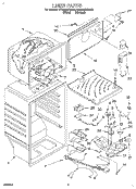 LINER Diagram and Parts List for ET20NMXDW00  Whirlpool Refrigerator