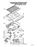 COMPARTMENT SEPARATOR Diagram and Parts List for ET16ZKYXG00  Whirlpool Refrigerator
