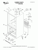 CABINET PARTS Diagram and Parts List for GB2FHDXWS03  Whirlpool Refrigerator