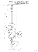 BRAKE AND DRIVE TUBE Diagram and Parts List for LXR7144EQ1  Whirlpool Washer