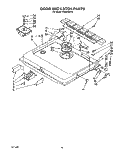 DOOR AND LATCH Diagram and Parts List for KUDC220T6  KitchenAid Dishwasher