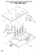 BURNER BOX, GAS VALVES, AND SWITCHES Diagram and Parts List for KGCT365BAL4  KitchenAid Cooktop