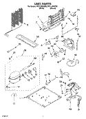 UNIT Diagram and Parts List for RT21LMXKT02  Roper Refrigerator