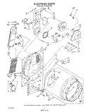 SECTION Diagram and Parts List for LE7080XTG0  Whirlpool Dryer