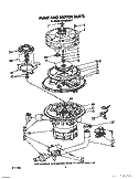 PUMP AND MOTOR Diagram and Parts List for KUDS21SS1  KitchenAid Dishwasher