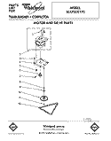 MOTOR AND DRIVE, LIT/OPTIONAL Diagram and Parts List for TC4700XYP2  Whirlpool Trash Compactor