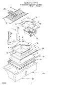 SHELF, OPTIONAL Diagram and Parts List for RT21AKXHW00  Roper Refrigerator