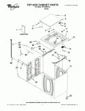 TOP AND CABINET PARTS Diagram and Parts List for WTW4800XQ1  Whirlpool Washer