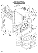 SECTION Diagram and Parts List for LEC7848DZ0  Whirlpool Dryer
