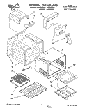 INTERNAL OVEN Diagram and Parts List for SF365BEWN1  Whirlpool Range
