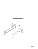 BACKGUARD Diagram and Parts List for FGP210VW3  Roper Range