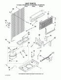 UNIT PARTS Diagram and Parts List for W5TXEWFWT00  Whirlpool Refrigerator