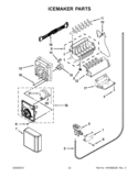 Part Location Diagram of WPW10279831 Whirlpool TUBE WATER, THICK WALL